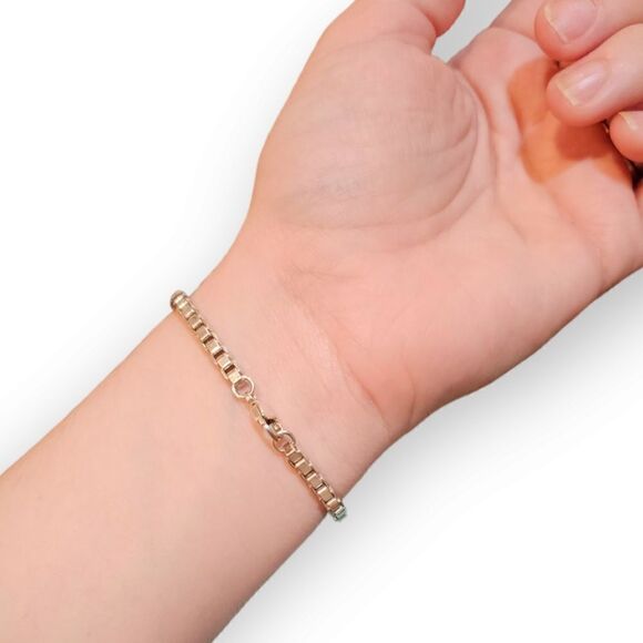 Tiffany & Co. Sterling Silver 925 2004 Venetian Link I.D. 7" Bracelet - Picture 10 of 15